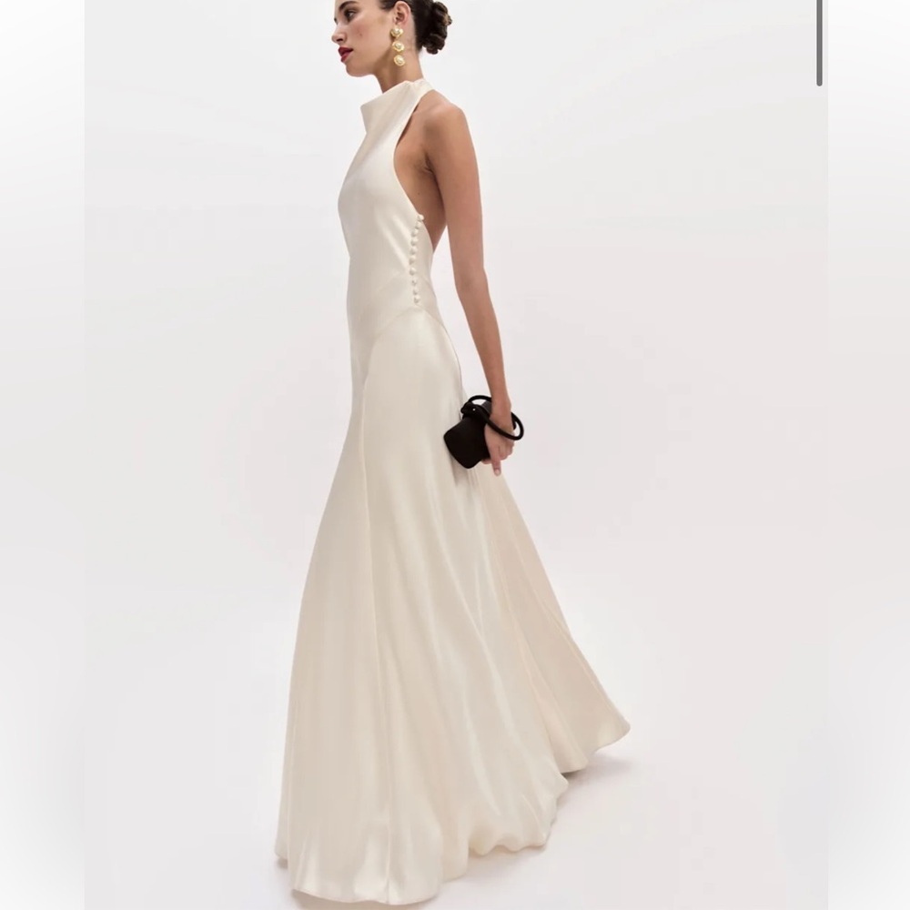 Reformation Roy Satin Dress